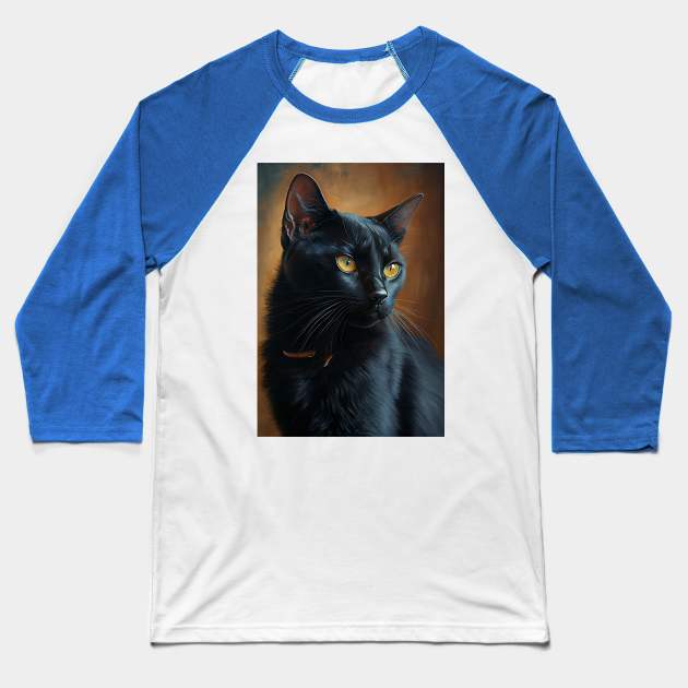 Bombay Cat Baseball T-Shirt by ABART BY ALEXST 